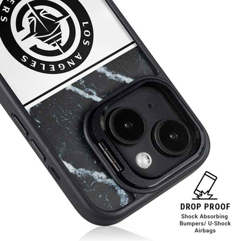 NBA LA Clippers Marble iPhone 14 Kickstand Case